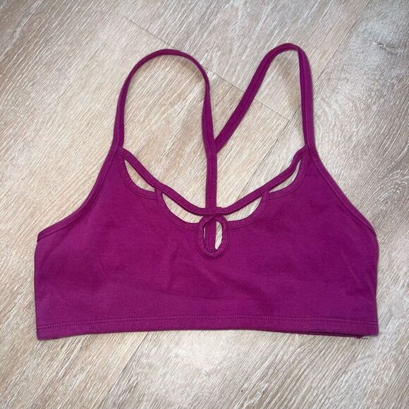 FP Movement by Free People 'Moon Shadow' T-Back Sports Bra, Fuchsia Women’s M - Picture 3 of 8